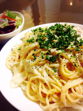 ツナと玉ねぎのクリームパスタ